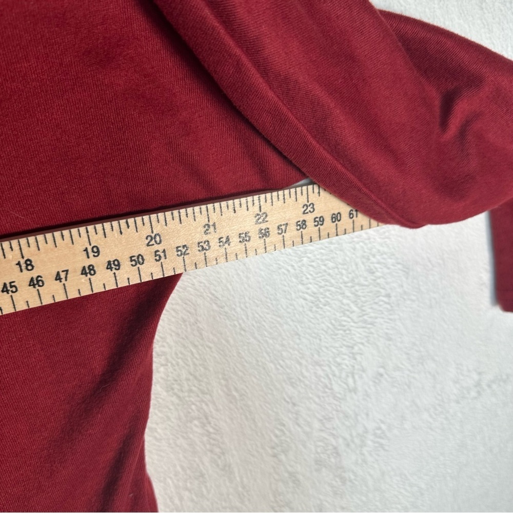 NWT Aifer Wine Red Top Scoop Neck Size Small Minimalist Casual Work - Picture 3 of 8